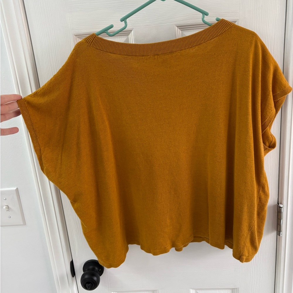 Eileen Fisher Women's Mustard T-shirt - Picture 2 of 4